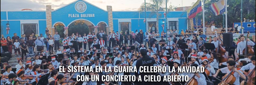 El Sistema en La Guaira celebró la Navidad con un concierto a cielo abierto