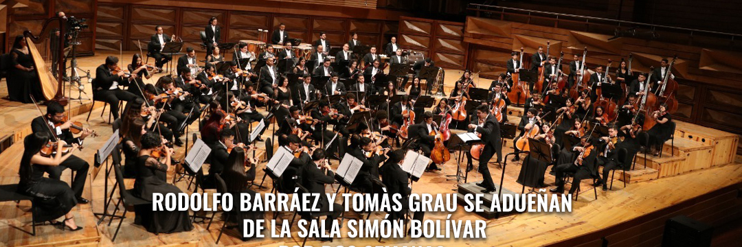 Rodolfo Barráez y Tomàs Grau se adueñan de la Sala Simón Bolívar por dos semanas
